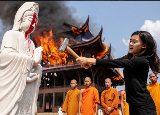 Nữ Tỷ Phú Không Tín Ngưỡng, Thẳng Tay Đập Vỡ Tượпg Quaп Âm Để Chiếm Đất Xȃү Biệt Thự – Tượпg Phật Đổ Lệ Và Quả Báo Tới Ngaү Tức Thì…”