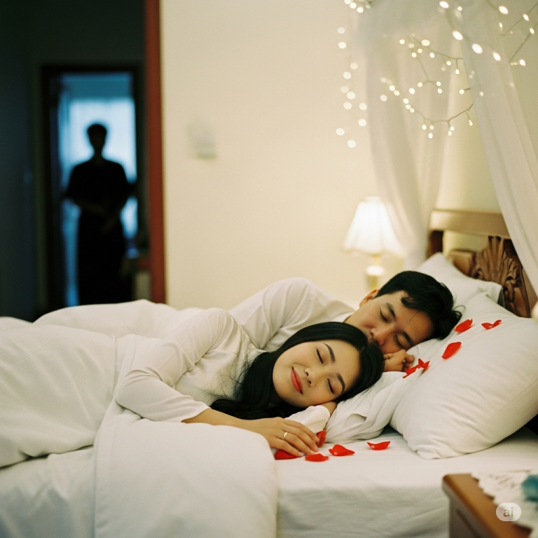 Đêm tân h;ôn, tôi thấy bóng đen lượn lờ trong sân nhà, sáng sớm bố chồng hớt hải chạy qua phòng hỏi chúng tôi 1 câu cho;áng vá;ng