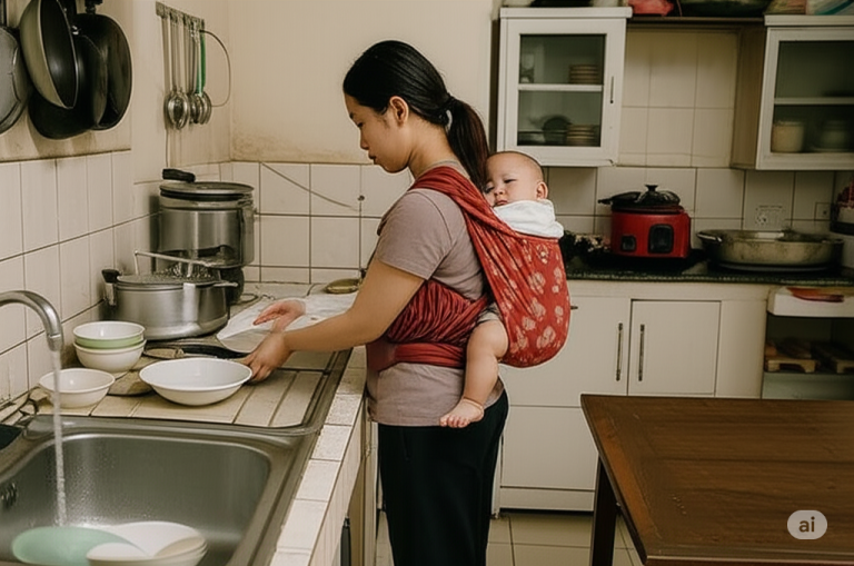 Vừa sinh con ra chưa hết cữ đã bị mẹ chồng bắt rửa bát vì ‘ngồi không ăn bám’, hôm bà té cầu thang, tôi làm một việc khiến cả nhà phải sử;/ng s/ốt, còn mẹ chồng thì chừa thói bắt nạt tôi đến già…