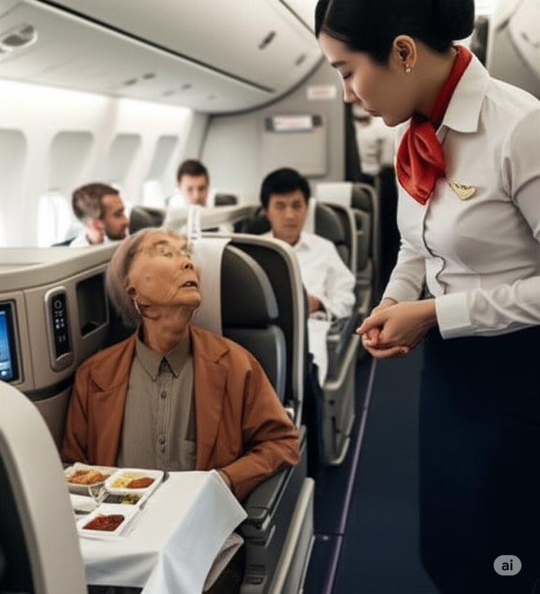 Ông lão ăn mặc giản d-ị bị t/ừ ch/ối phục vụ suất ăn trên máy bay, sau khi hạ cánh bất ngờ toàn bộ phi hành đoàn của chuyến bay này đều bị s/a th/ải 