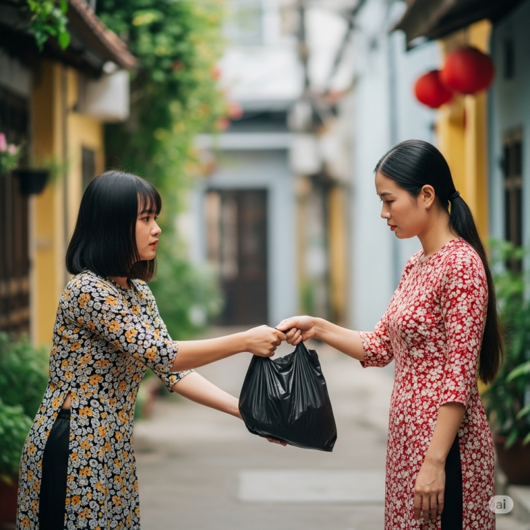 Mới sáng sớm, chị hàng xóm đã gọi cửa nhà tôi, rồi đặt vào tay tôi một thứ và nhắc nhở tôi “MAU DẠY LẠI CHỒNG CÔ ĐI!”