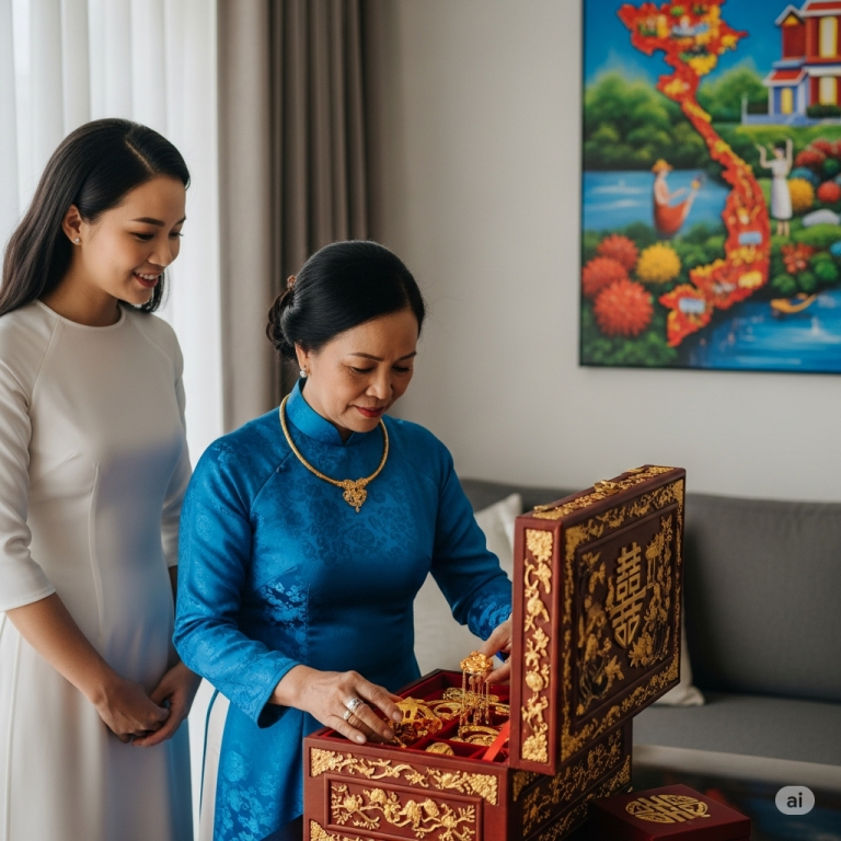 Mẹ chồng s/ĩ diện, hết tiền mua vàng cưới cho em chồng, liền đòi “mượn” vàng cưới đã trao cho tôi để tặng em chồng ngày cưới, tôi khéo léo nói một câu khiến bà đỏ mắt tía tai!