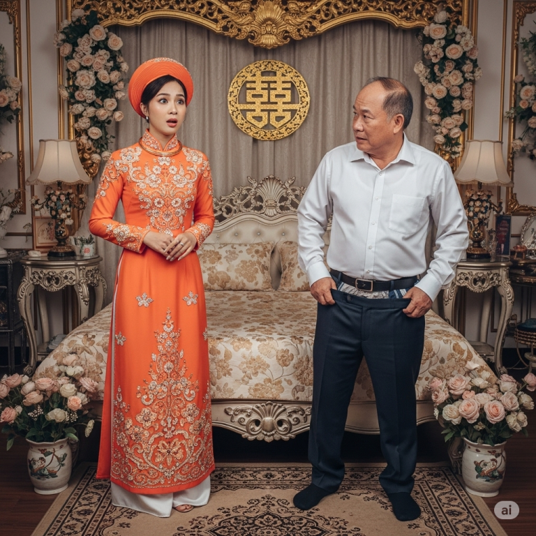 Cô dâu 18t, đã bị é:p lấy chồng gi:à gần 60. Đêm tân hôn phải mặc 5 chiếc quầ‌n l:ó‌:t để né tránh, ai ngờ khi chồng lấy ra “của q:u:ý” thì cô háo hức tự cởi luôn 5 cái quần phấn kh;í;ch nói “Anh làm gì tôi thì làm đi”