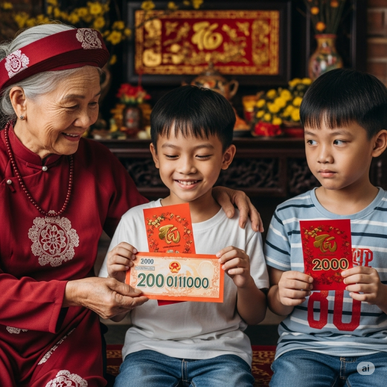 Một Tay Tôi Lo Toan Tết Nhất, Mẹ Chồng Hào Phóng Lì Xì Cháu Đích Tôn 200 triệu, Con Tôi Chỉ Nhận Được 20K, Tôi Không So Đo Chỉ Lặng Lẽ Lì Xì Lại Cho Bà Một Điều “Bật Ngửa” Lớn Hơn
