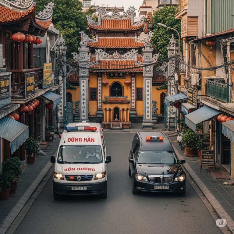 Xe ta//ng vừa chở người m/ấ/t rời khỏi cổng nhà đi h/ỏ/a thi//êu thì chiếc xe cứu thươ//ng lao theo sau xe, bác sĩ hét lớn “Dừng lại, có s-ai s-ót lớn rồi!”, ai cũng nghĩ nhầm ca cấp cứu, nhưng rồi đúng 10 phút sau…