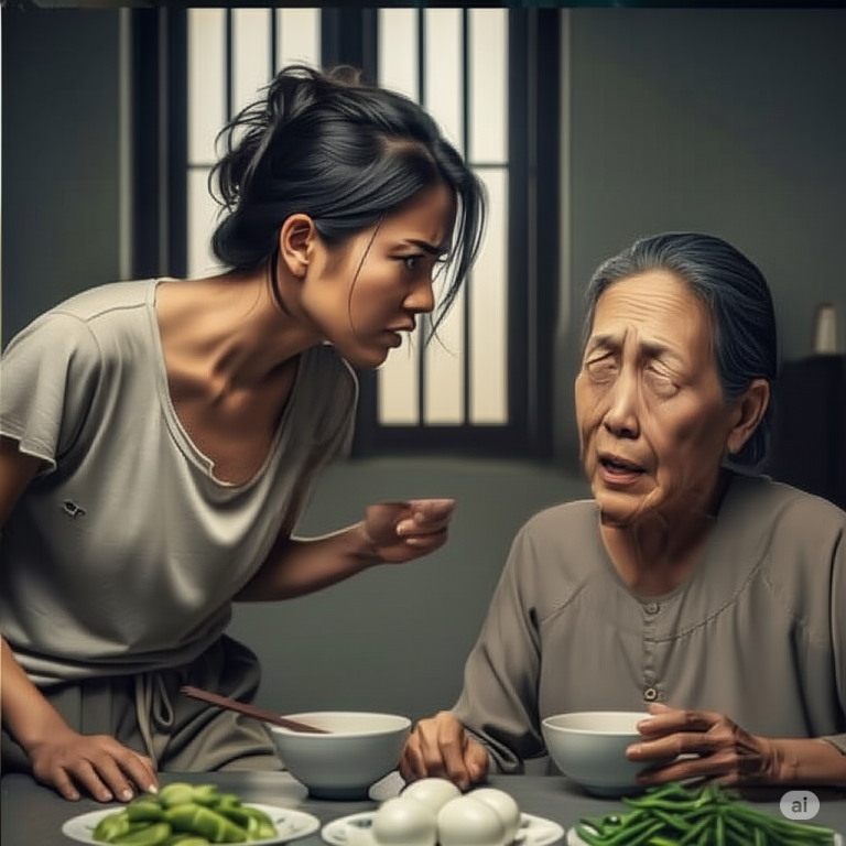 Con dâu lư-ời bi-ếng, cả tháng chỉ nấu rau luộc và trứng chiên . Mẹ chồng không chịu nổi liền lớn tiếng quá-t m-ắng, rồi phải sữ-ng s-ờ khi nghe con dâu h-ét lại v-ô m-ặt bà một bí mật độ-ng tr-ời về con trai ru-ột khiến bà sụ-p đ-ỗ , ngh-ẹn l-ời…